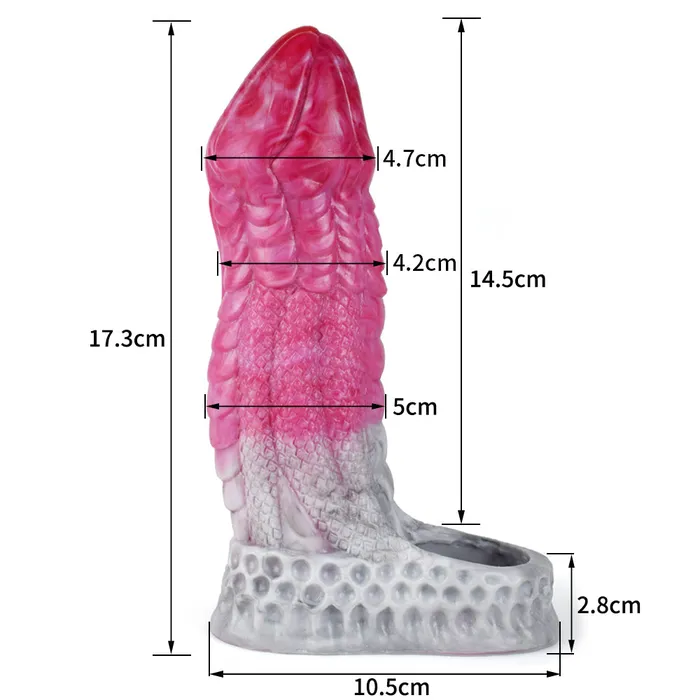 Male Sex Toys Penis Extenders Enlargers Tyrannosaurus Beast Fantasy Silicone Large Realistic Penis Sleeve House of Dasein