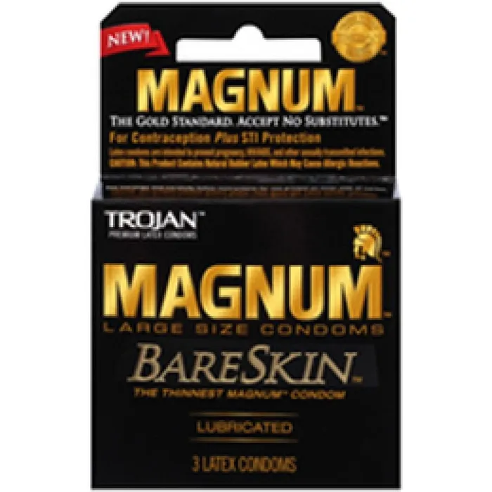 Male Sex Toys TROJAN Trojan Magnum Bareskin Lubricated Condoms 3 Ea Pack Of 3 Male Sex Toys TROJAN Trojan Magnum Bareskin Lubricated Condoms 3 Ea Pack Of 3