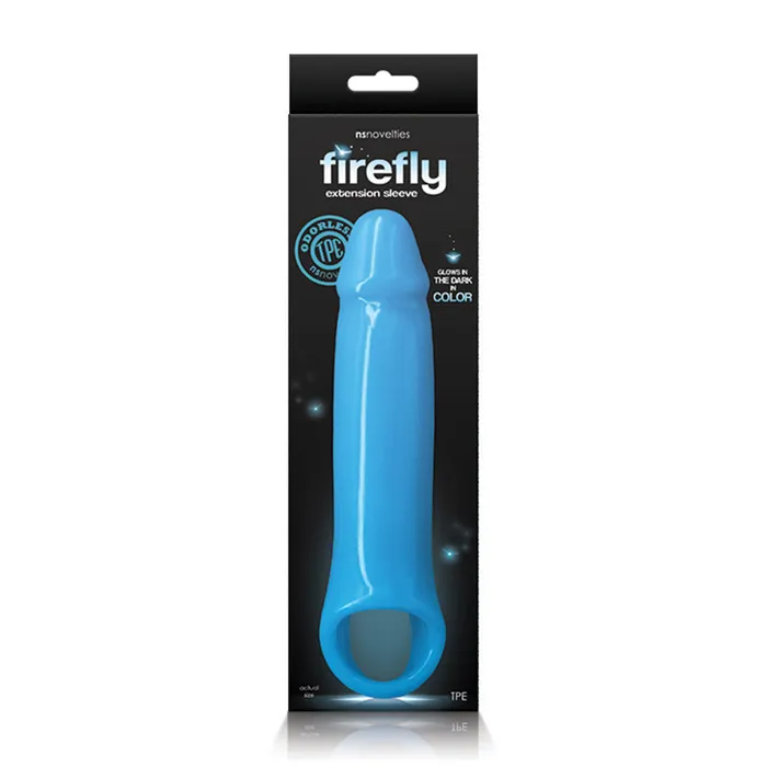 New Sensations Novelties Inc Firefly Fantasy Extenstion Md Blue Vibrators