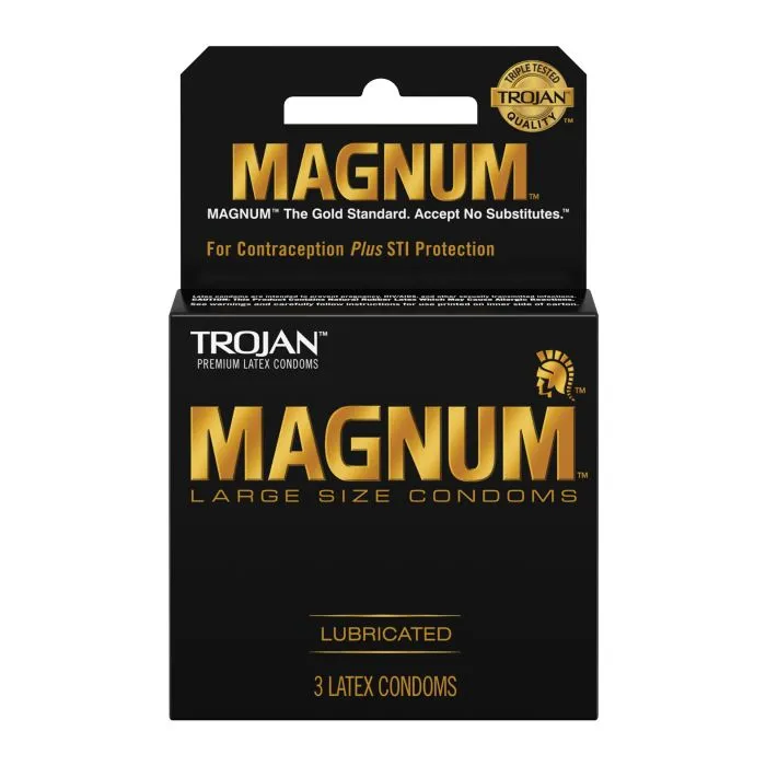 PARADISE MARKETING Trojan Magnum 3 pk Vibrators