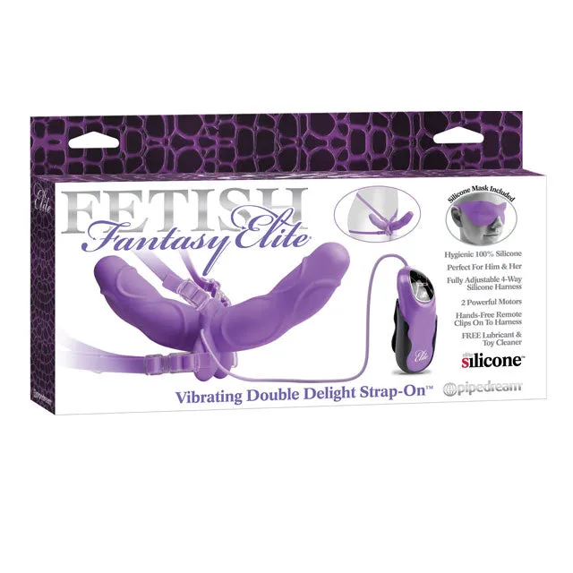 Pipedream Female Sex Toys Ff Elite Dbl Delight Strap On Purp Vib