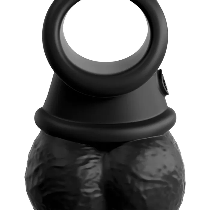 Pipedream Products Dildos King Cock Elite Swinging Silicone Balls Black