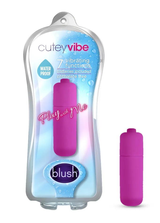 Play With Me Cutey Vibe Plus 10 Function Bullet Purple Blush Novelties Vibrators Play With Me Cutey Vibe Plus 10 Function Bullet Purple Blush Novelties Vibrators