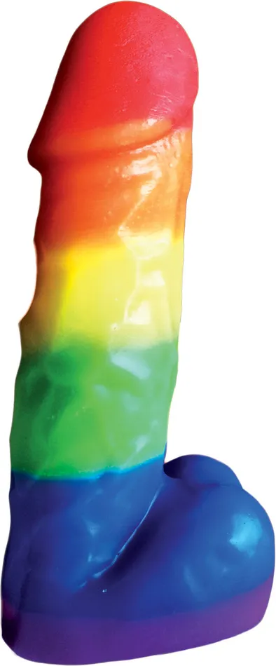 Rainbow Pecker Party Candle 7 Inches Hott Products Dildos