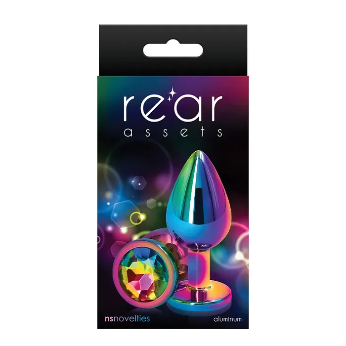 Rear Assets Multicolor Medium Rainbow New Sensations Novelties Inc Anal