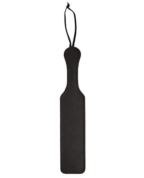 Restraints Sportsheets Leather Paddle wBlack Fur