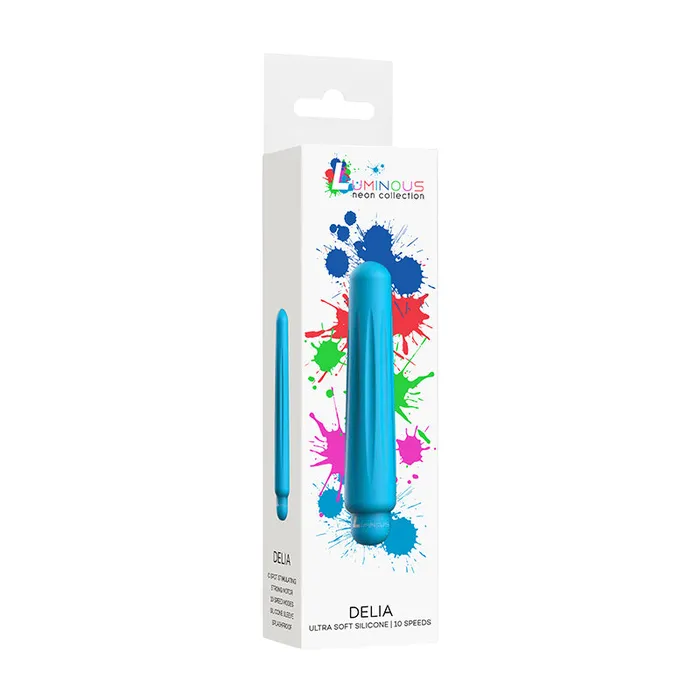 Shots America LLC Female Sex Toys Luminous Delia Abs Bullet 10 Speed Turq