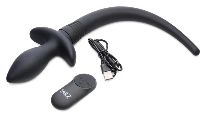 Tailz Male Sex Toys Tailz Waggerz Moving Vibrating Puppy Tail Anal Plug