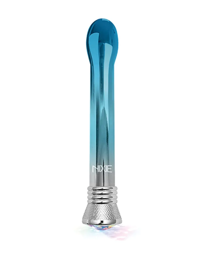 Vibrators Global Novelties LLC Nixie Jewel Ombre Bulb Vibe Blue Ombre Glow