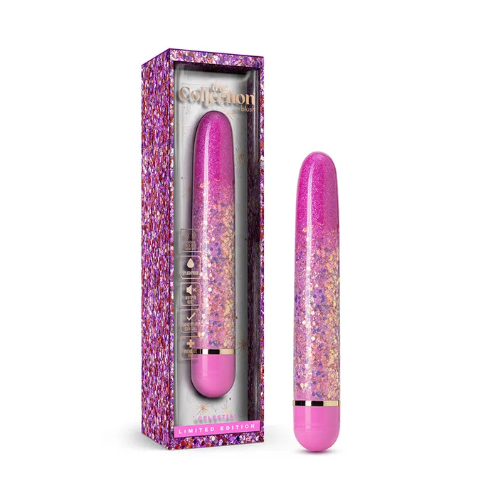 Vibrators The Collection Celestial Slimline Pink Blush