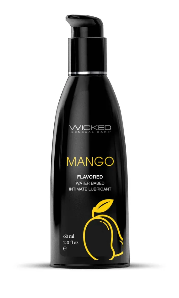 Wicked Sensual Care Lubricants Aqua Mango Flavored Water Based Intimate Lubricant 2 Fl Oz Wicked Sensual Care Lubricants Aqua Mango Flavored Water Based Intimate Lubricant 2 Fl Oz