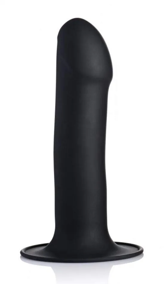 XR Brands Dildos Squeezable Phallic Dildo Black