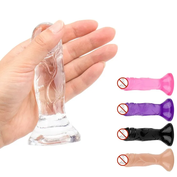 Anal EVEs SECRETS Erotic Small Soft Jelly Dildo Adult Realistic Butt Plug Unisex Anal Sex Toy