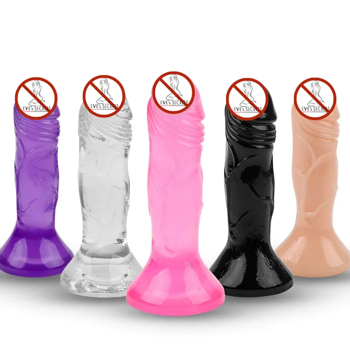 Anal EVEs SECRETS Erotic Small Soft Jelly Dildo Adult Realistic Butt Plug Unisex Anal Sex Toy
