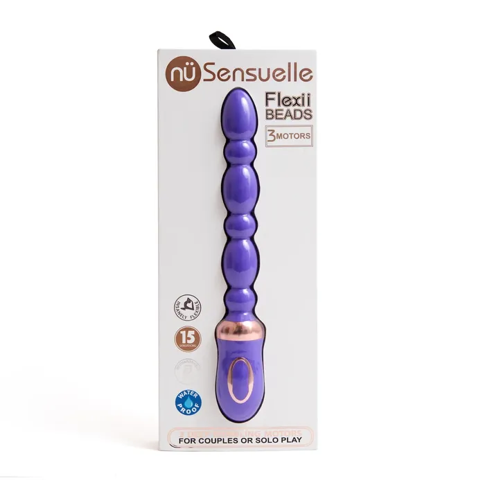 Anal Nu Sensuelle FLEXII BEADS Flexible and Powerful Vibrating Beads for G Spot and Prostate Play Purple Nu Sensuelle Anal Nu Sensuelle FLEXII BEADS Flexible and Powerful Vibrating Beads for G Spot and Prostate Play Purple Nu Sensuelle