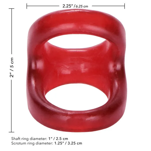 Colt SNUG TUGGER Cock and Ball Ring for Stronger Erections Red CalExotics Male Sex Toys