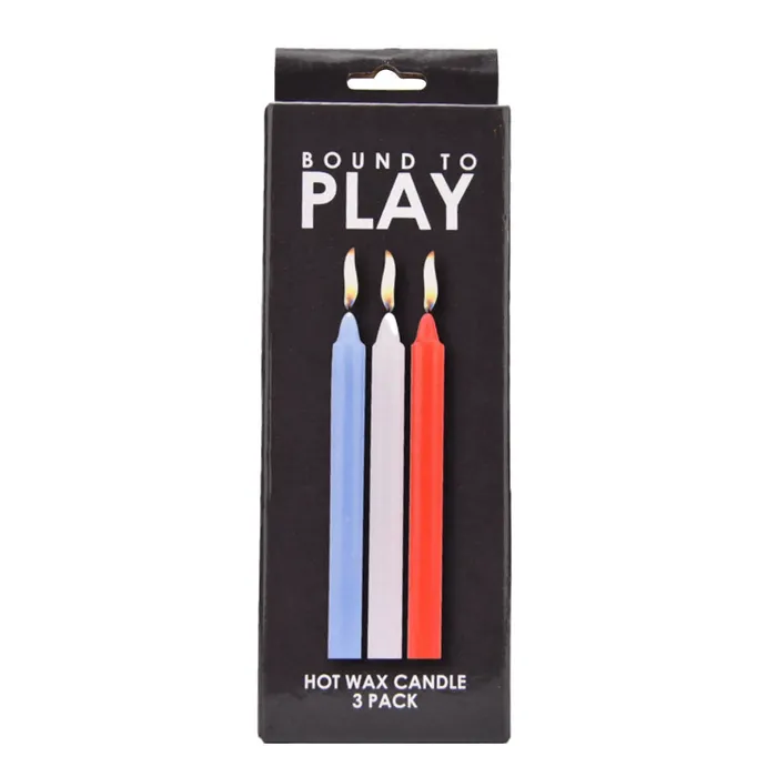 Couples Bound to Play Hot Wax Candles Trio for Sensory Pleasure Bound to Play 3 Pack