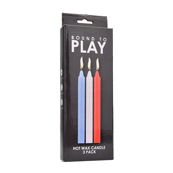 Couples Bound to Play Hot Wax Candles Trio for Sensory Pleasure Bound to Play 3 Pack