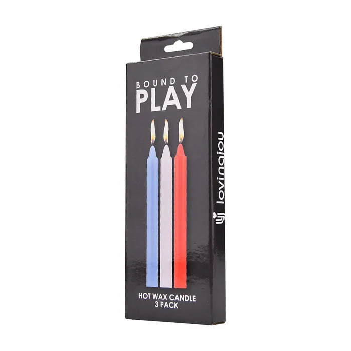 Couples Bound to Play Hot Wax Candles Trio for Sensory Pleasure Bound to Play 3 Pack