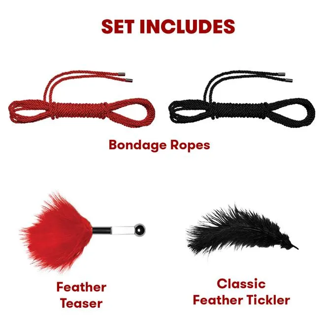 Couples LUXURY FETISH BONDAGE IN A BOX BEDSPREADER SET DELUXE