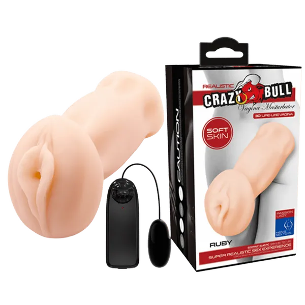 Crazy Bull Vibrating Vagina Masturbator Ruby Claredale Male Sex Toys