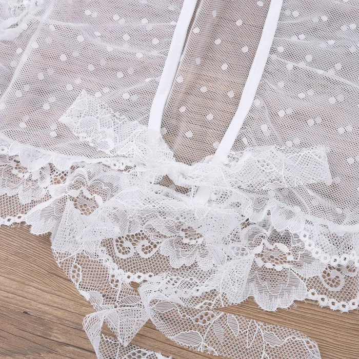 EVEs SECRETS Hosiery Womens Transparent Sexy Lingerie With Floral Pattern Lace Sheer Mesh Wireless Bra Crop Top