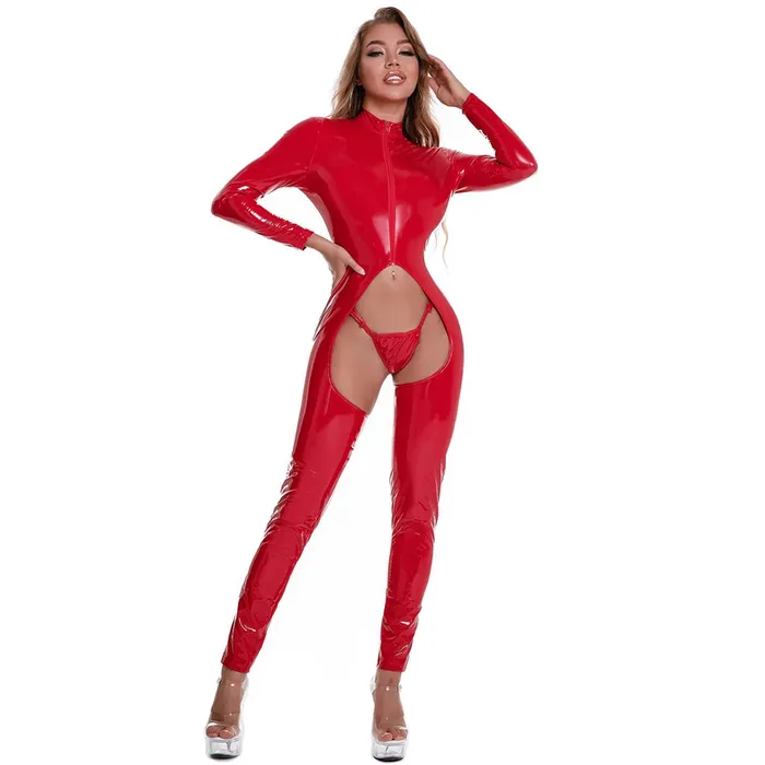 EVEs SECRETS Male Sex Toys Womens Sexy Crotchless Catsuit with Open Butt LaceUp Back Skinny Outfits EVEs SECRETS Male Sex Toys Womens Sexy Crotchless Catsuit with Open Butt LaceUp Back Skinny Outfits