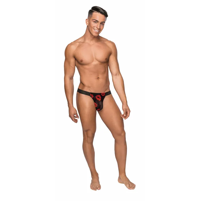 Female Sex Toys Male Power Kiss Me Micro Thong v Small Medium Sheer Lips