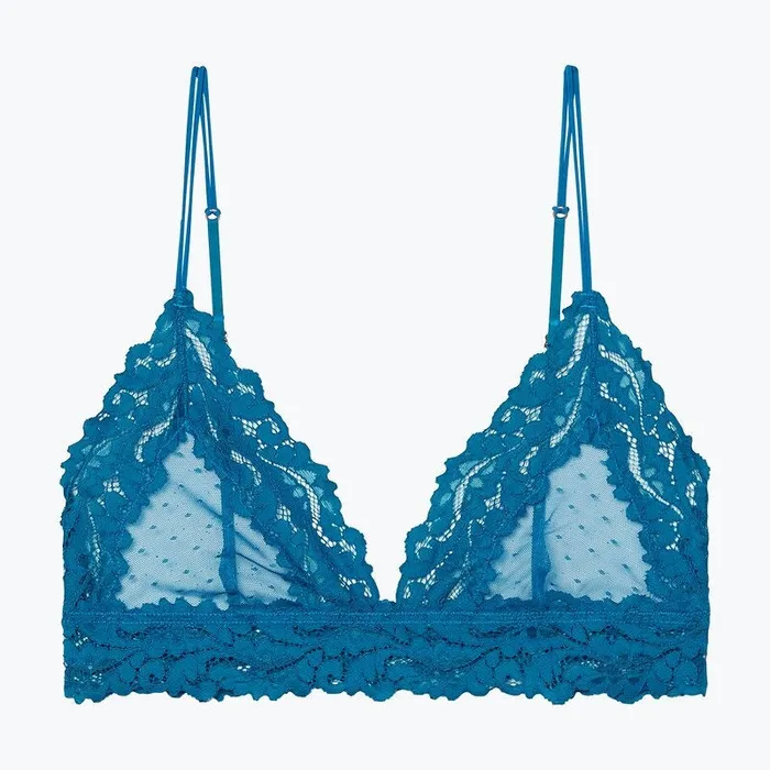 Hosiery EVEs SECRETS Sexy Womens Underwear Floral Lace Wire Free Bra Bustier Sheer Top