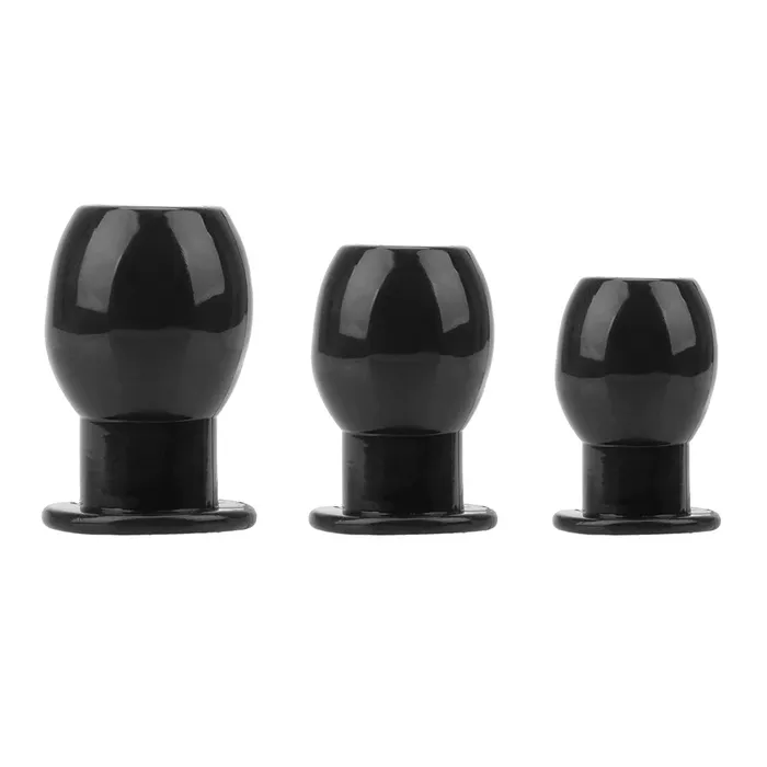 Male Sex Toys EVEs SECRETS Hollow Anal Plugs in Three Sizes and Three Colors Unisex Anal Dilators