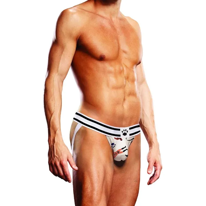 Prowler Restraints Prowler Leather Pride Jock Large Black