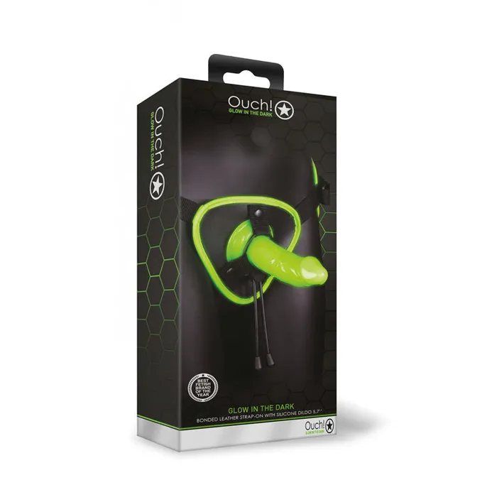 SHOTS Female Sex Toys OUCH GLOW IN THE DARK STRAP ON