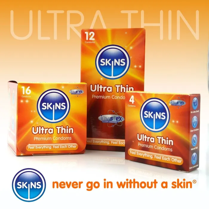 Skins Ultra Thin Condoms 4 12 16 Skins Female Sex Toys