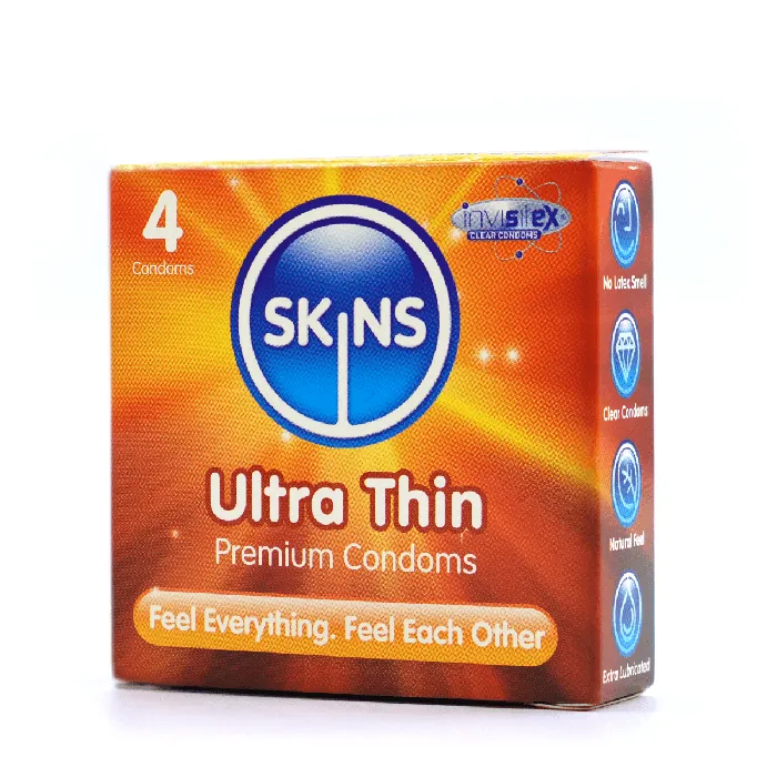Skins Ultra Thin Condoms 4 12 16 Skins Female Sex Toys