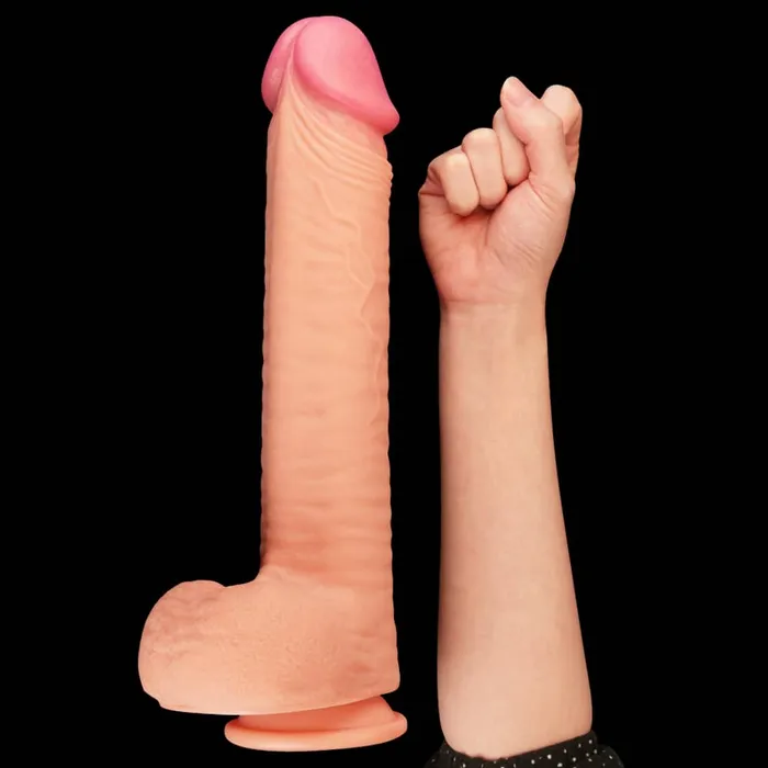 12 Dual Density Platinum Silicone Realistic Dildo King Size LOVETOY Female Sex Toys 12 Dual Density Platinum Silicone Realistic Dildo King Size LOVETOY Female Sex Toys
