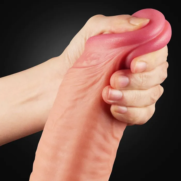 12 Dual Density Platinum Silicone Realistic Dildo King Size LOVETOY Female Sex Toys