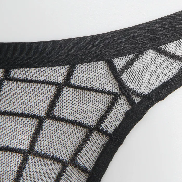 Anal FRISKY BUSINESS SG Skivvies Black Sexy Diamond Mesh Men Underwear