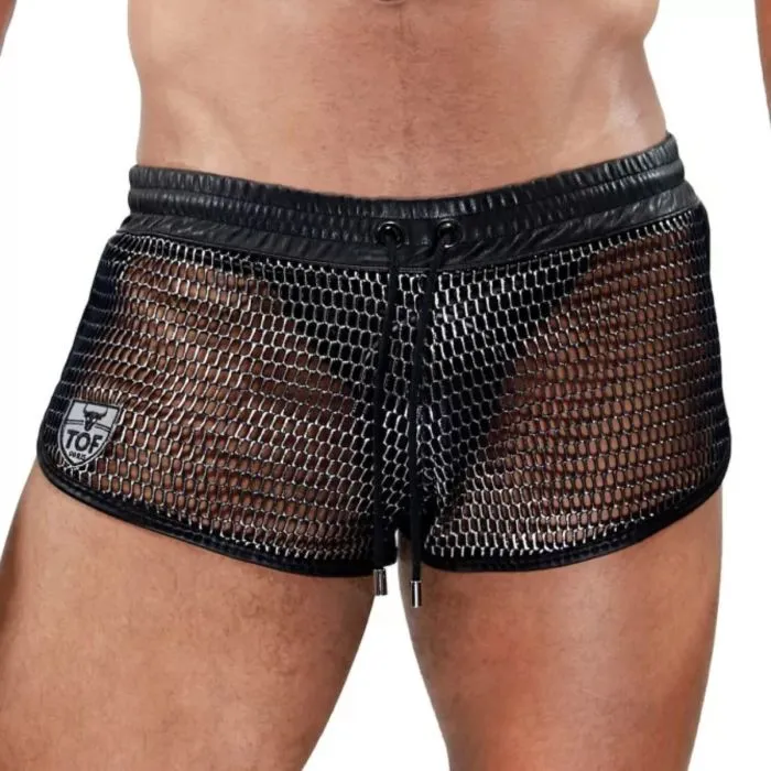Anal TOF Paris TOF Paris Roman Mesh Shorts Black