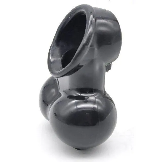 BallbustingToyscom Male Sex Toys Silicone Electric Shock Testicle Cage and Controller