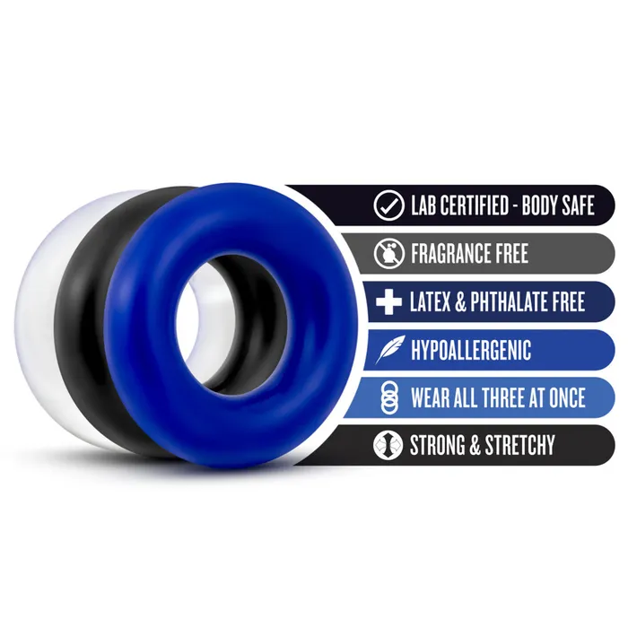 Blush Stay Hard Donut Rings Dildos