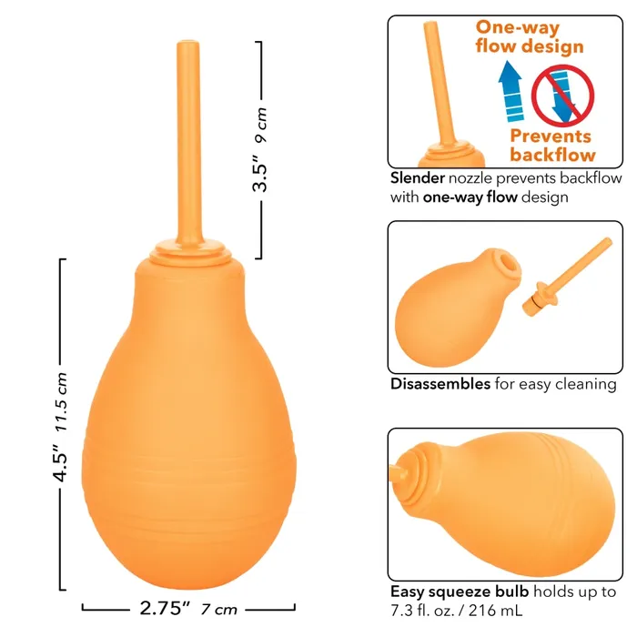 CalExotics Cheeky OneWay Flow Douche Orange Male Sex Toys CalExotics Cheeky OneWay Flow Douche Orange Male Sex Toys