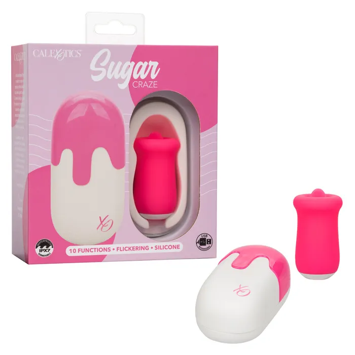 CalExotics Female Sex Toys Sugar Craze Flickering Tongue Stimulator