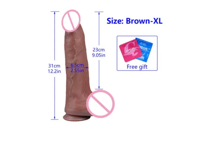 Dildos WATCH VIDEO 2 Size3 Color Huge Size Realistic Dildos Black Dildo Real Skin Dildo Safystyle