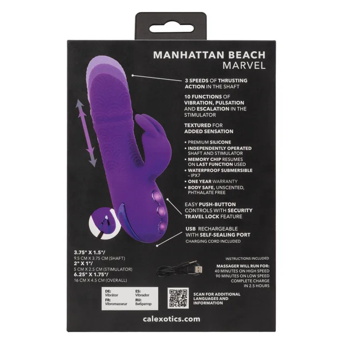 Female Sex Toys CalExotics California Dreaming Manhattan Beach Marvel Dual Stimulator