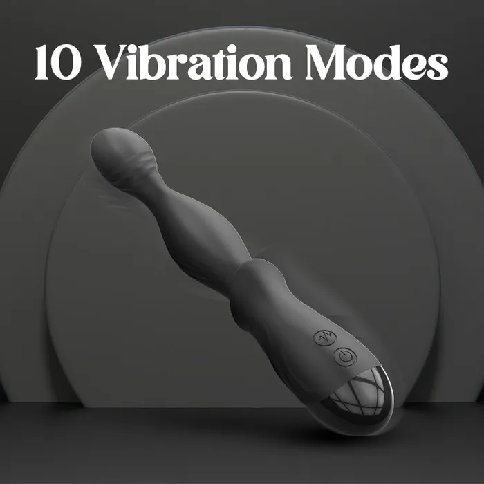FRISKY BUSINESS SG Heat Wave Beaded Vibrating Anal Plug Male Sex Toys