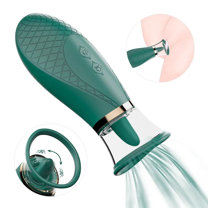 HEXHER Female Sex Toys Tongue Licking Vibrating Stimulator