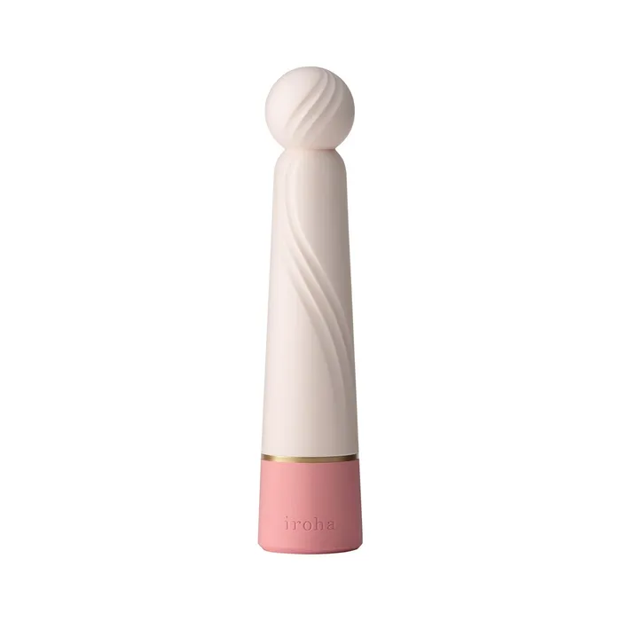 Iroha Rin Sango Mini Wand Vibrator Rose Petal Pink Iroha Vibrators