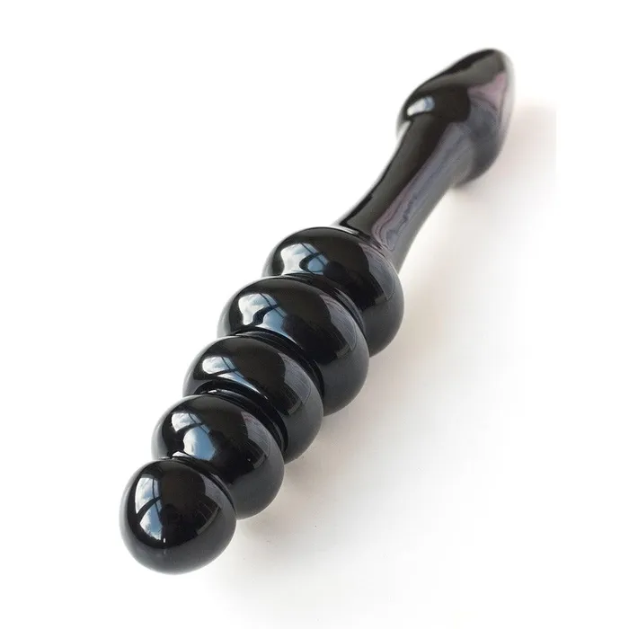 KINGLASS Dildos Black Arrow Glass Dildo