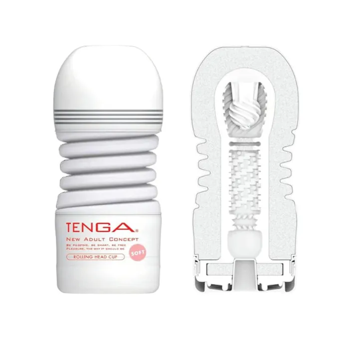 Male Sex Toys Tenga Rolling Head Cup Masturbator Gentle Tenga
