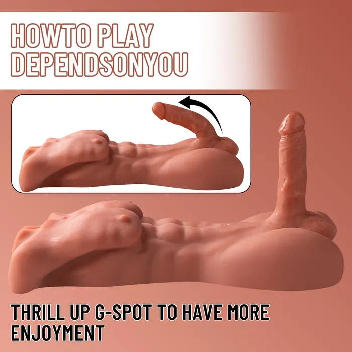 nastnova Male Sex Toys Oscar 1675lb Sexy Male Torso Sex Doll with Dildo